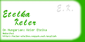 etelka keler business card